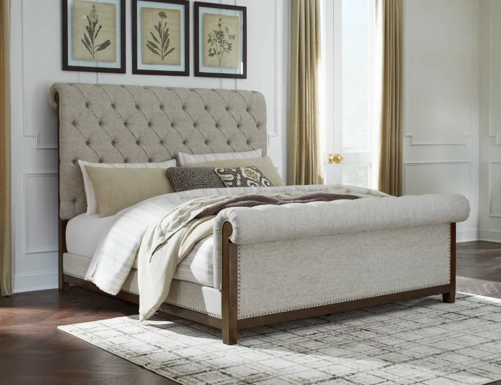 Ashley Hillcott Queen UPH Bed
