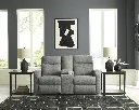 Ashley Moreau Place Reclining Sofa - Sterling