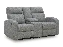 Ashley Moreau Place Reclining Sofa - Sterling