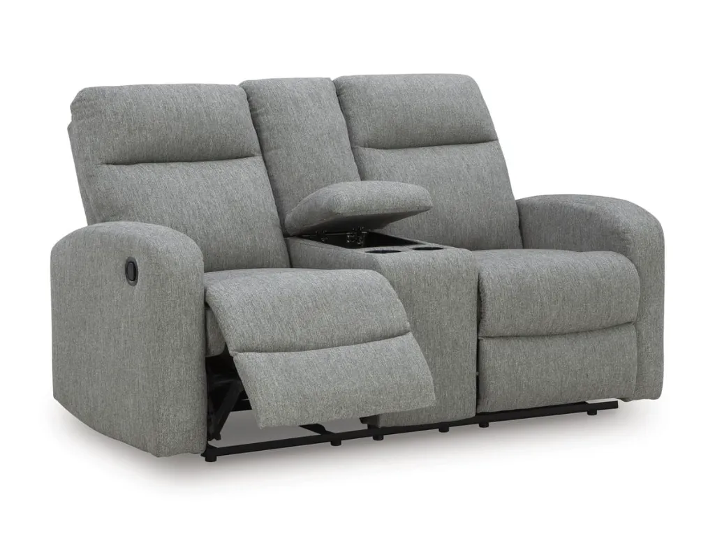 Ashley Moreau Place Reclining Sofa - Sterling