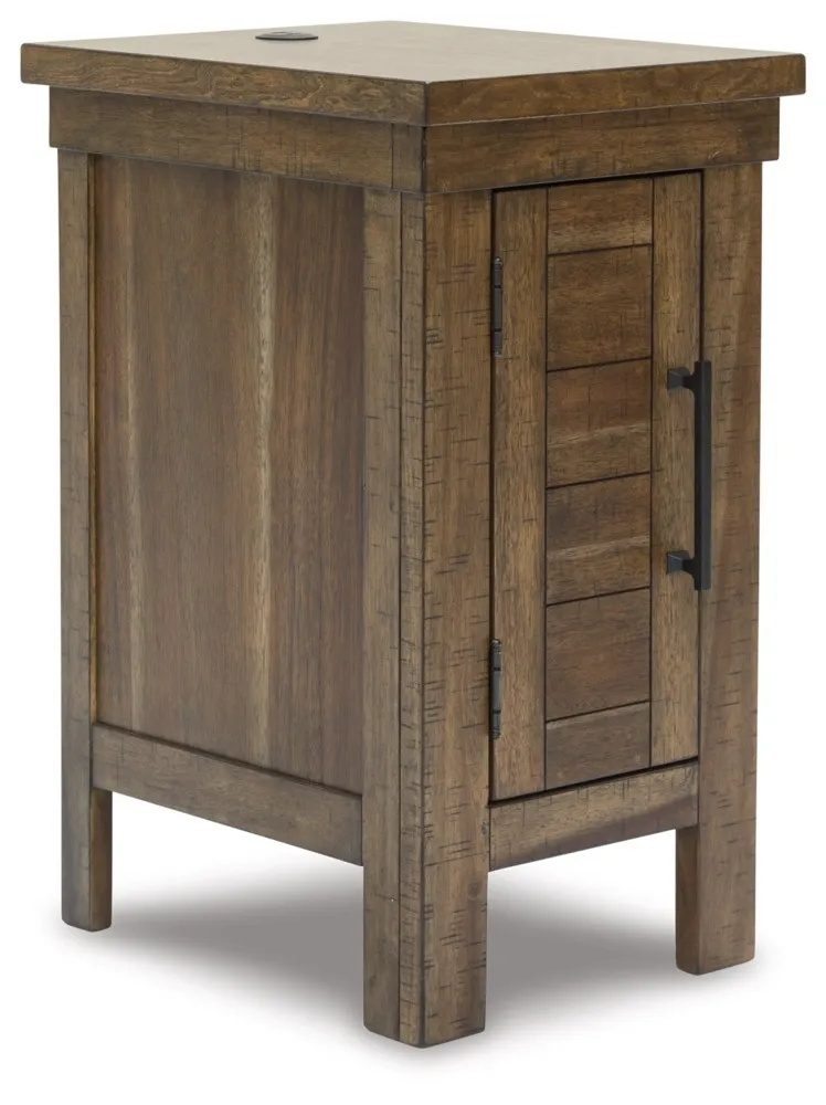 Ashley Moriville Chair Side End Table - Grayish Brown