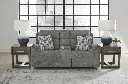 Ashley Overflow Next-Gen Nuvella™ Performance Fabric Dual Power Reclining Loveseat with Console