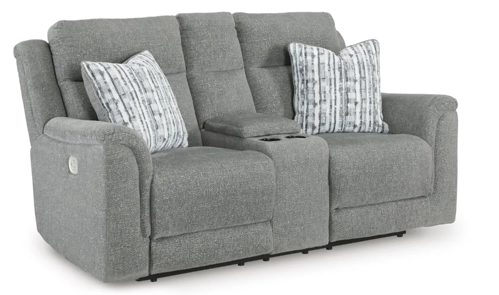 Ashley Overflow Next-Gen Nuvella™ Performance Fabric Dual Power Reclining Sofa