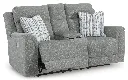 Ashley Overflow Next-Gen Nuvella™ Performance Fabric Dual Power Reclining Sofa