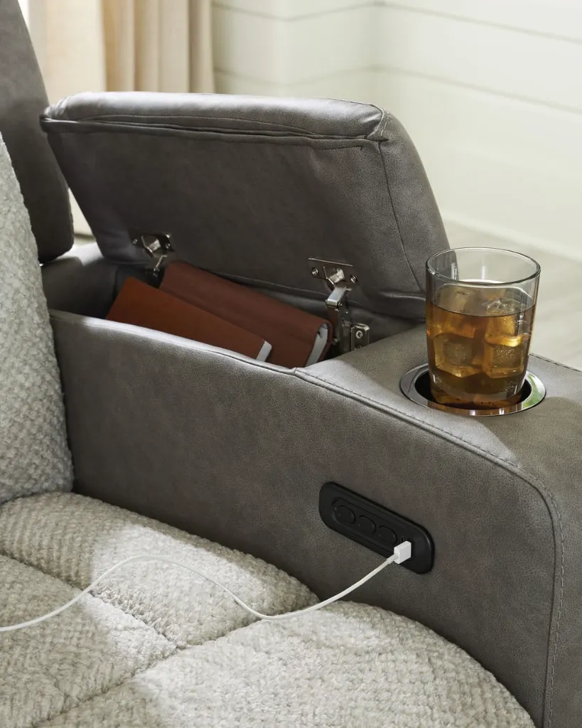 Ashley Stately Check Dual Power Reclining Loveseat with Console-8.webp
