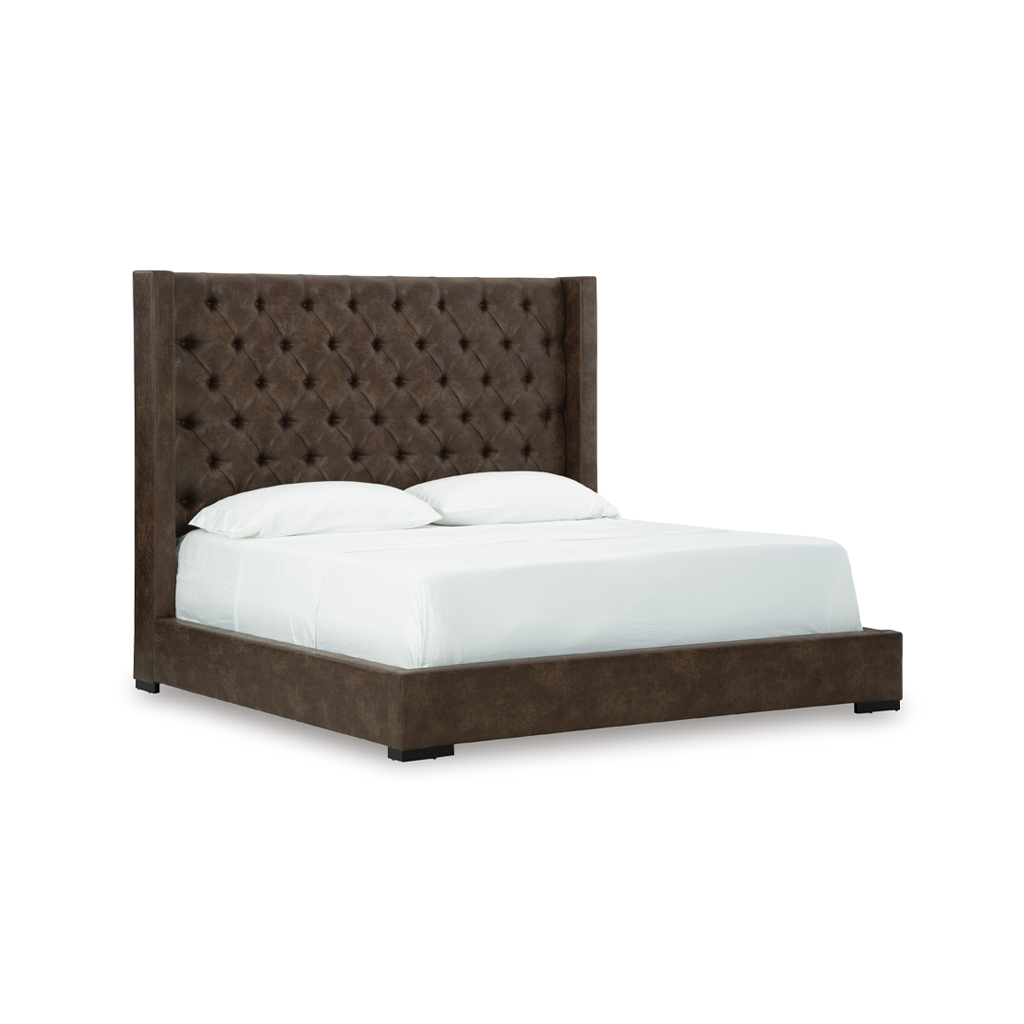 [B735-76_78] Ashley Steenlage King Bed Brown - w/o Slats