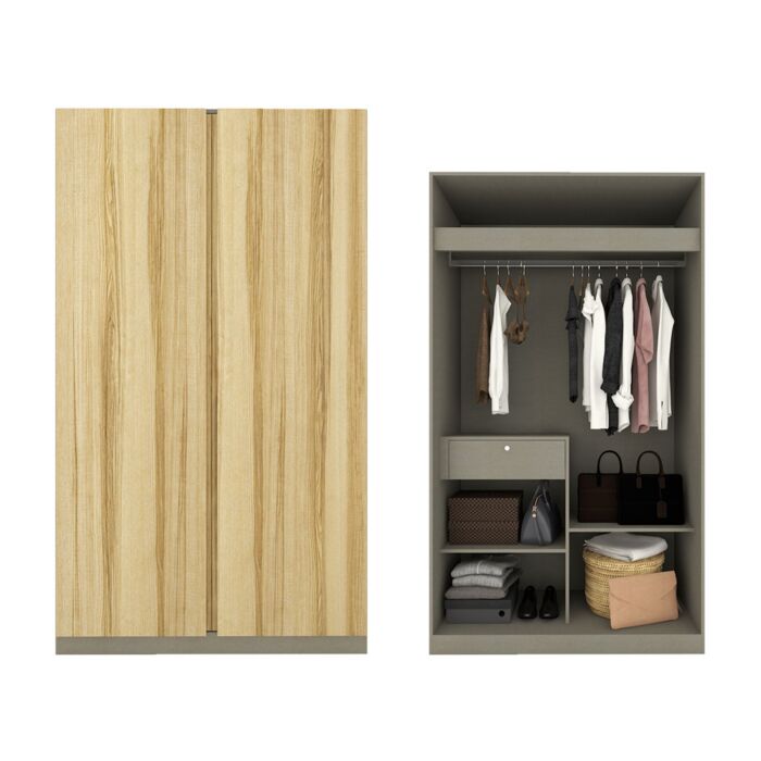 Blox-H Wardrobe - WO120-60-210 - OP-Y - CLI - DE01 - LBO