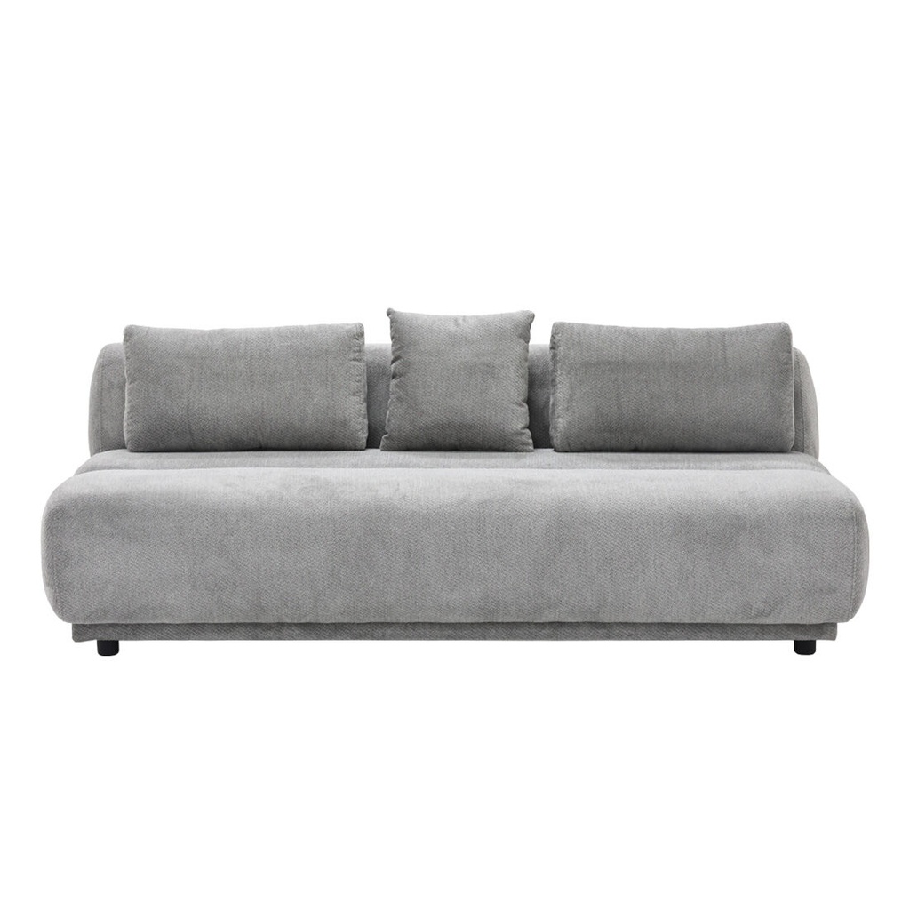 Chauncy Sofa Bed 3S-Gray/Black Leg