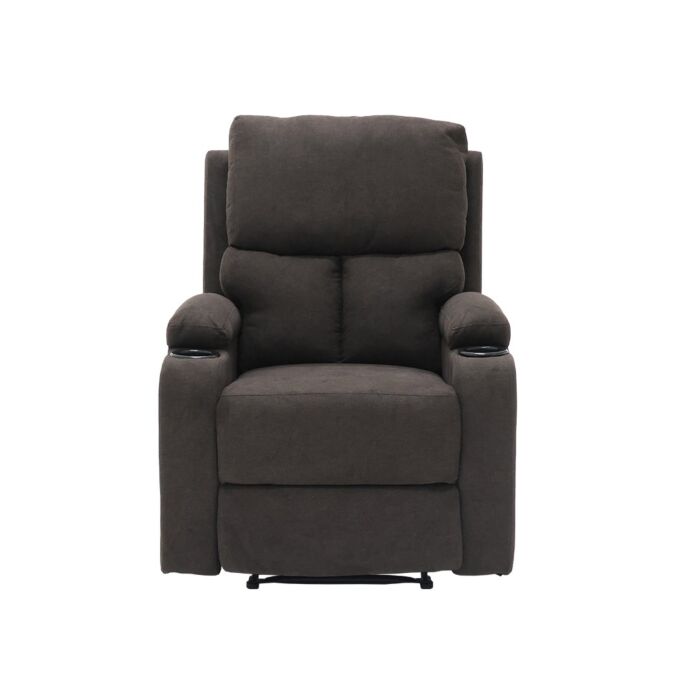 Darleen Sofa Recliner - Brown Fabric/1RE