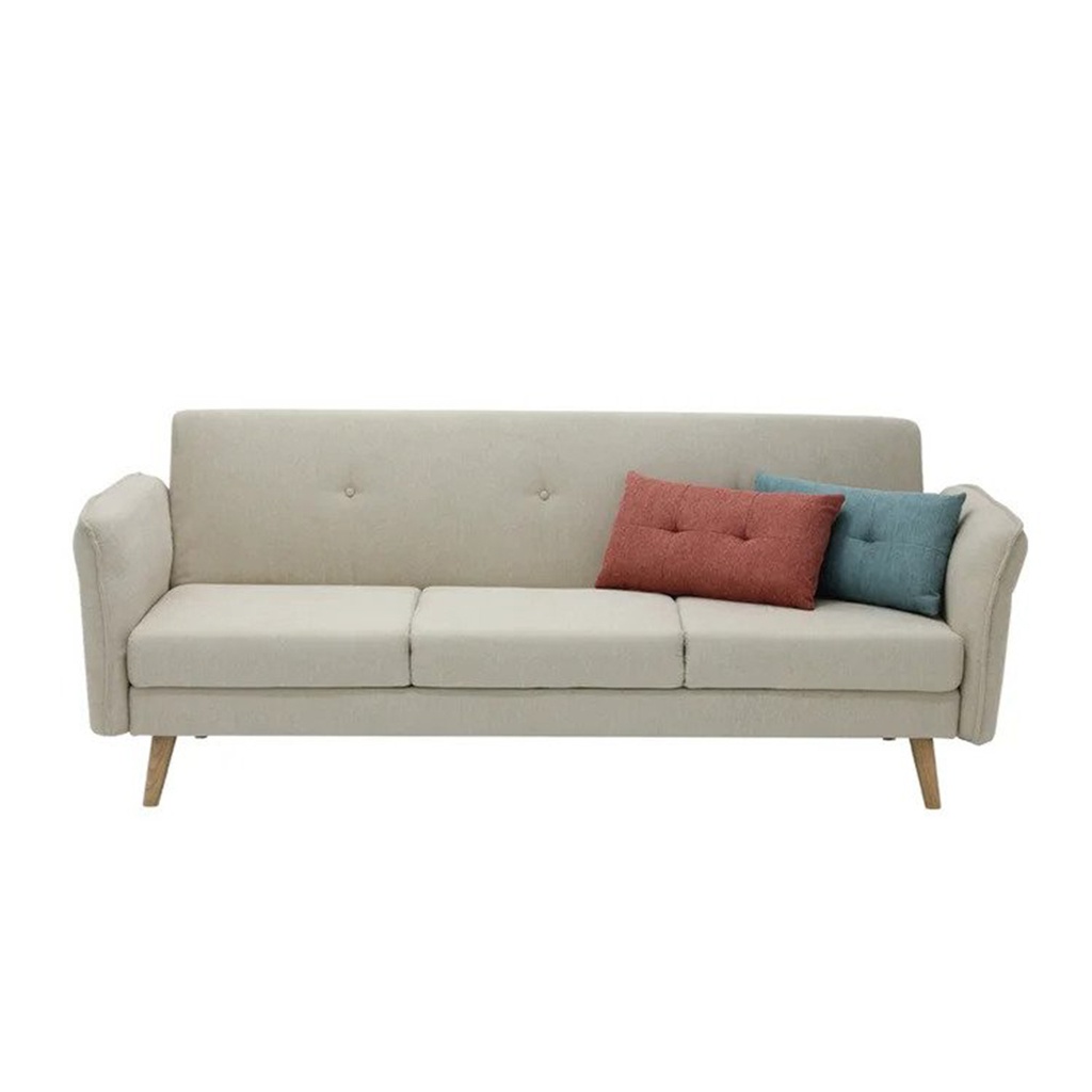 [19210898] Fresh Sofa Bed-Natural Eucalyptus Leg/Cream