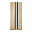 Lepino Wardrobe WB090/D05LR - Lindberg Oak/Black Grey