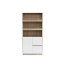 Looms Heidi Tall Cabinet CT80-Solid Oak/White
