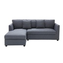 Riki Sofa-Left Corner-Grey Fabric