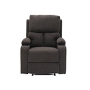 Darleen Sofa Recliner - Brown Fabric/1RE
