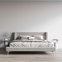 Flavio Bed 5ft - DE02/SR2 - Light Gray Fabric/MN